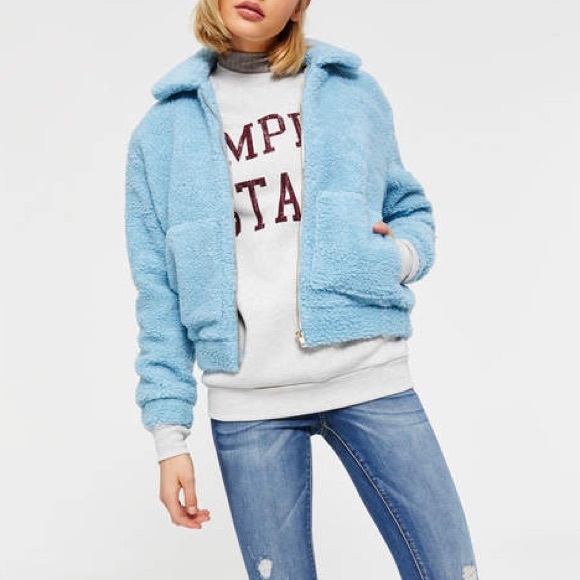 Light Blue Teddy Jacket 💓💓 - Picture 2 of 3